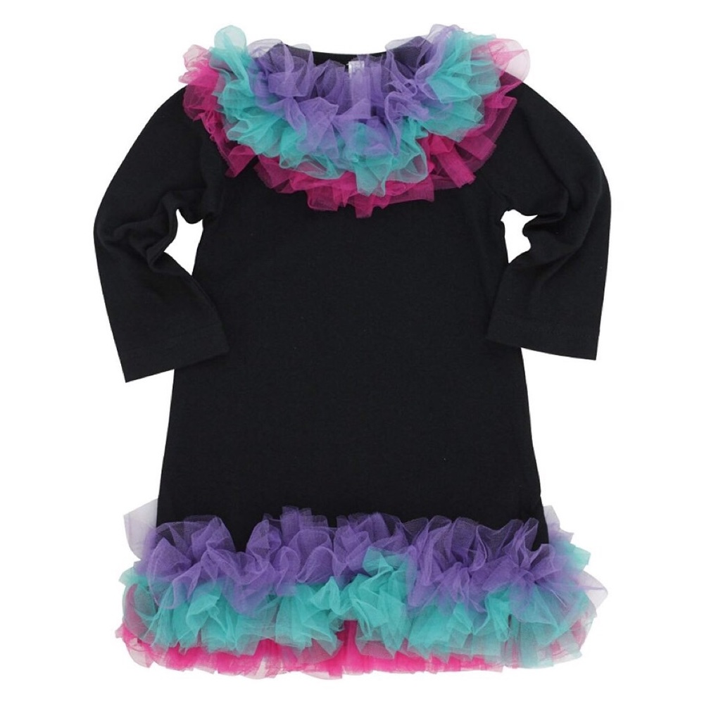 New Girl’s Black Dress Bubby & Belle Size 18-24m
